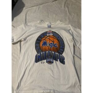 Vintage‎ Orlando Magic 1995 NBA Playoffs T-Shirt Salem Sports L Boxy Fit